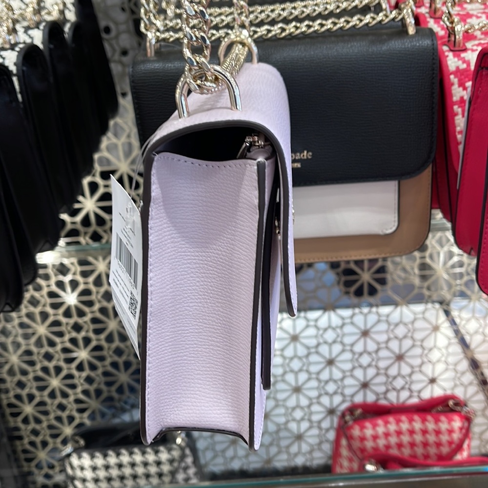 Kate Spade Remi Flap Chain Crossbody lilac moon - Picture 9 of 16